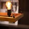 Quickway Imports Vintage Style Wooden Rectangle 5 Bulb Ceiling Hanging Light Fixture, Brown Decorative Chandelier QI004570.5 - alternate 8